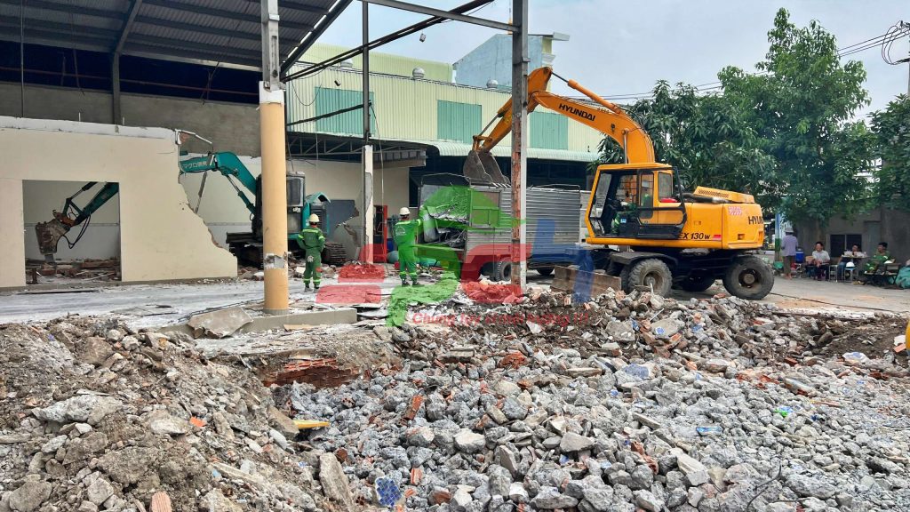 Các loại rác thải xây dựng rất chiếm diện tích xây dựng nếu không được xử lý